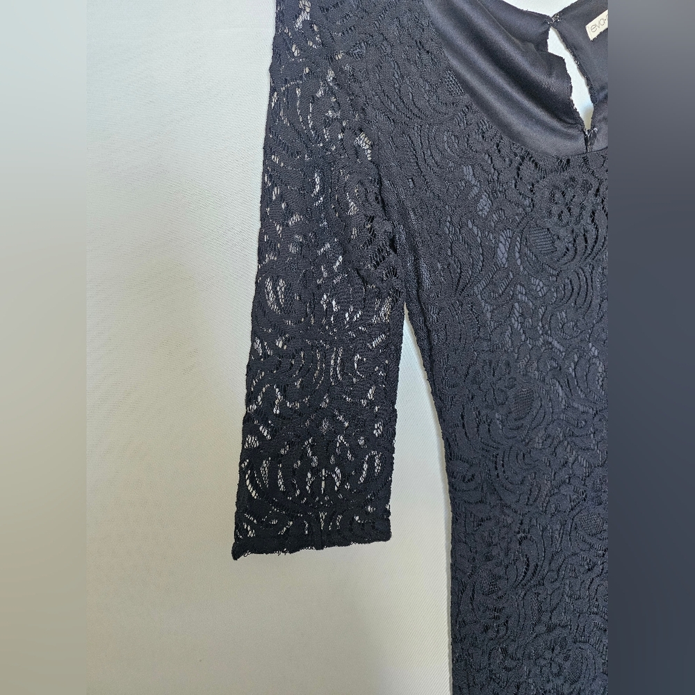 Eva Mendes Dress for New York & Company - Black Lace - Size 10 - Picture 10 of 16